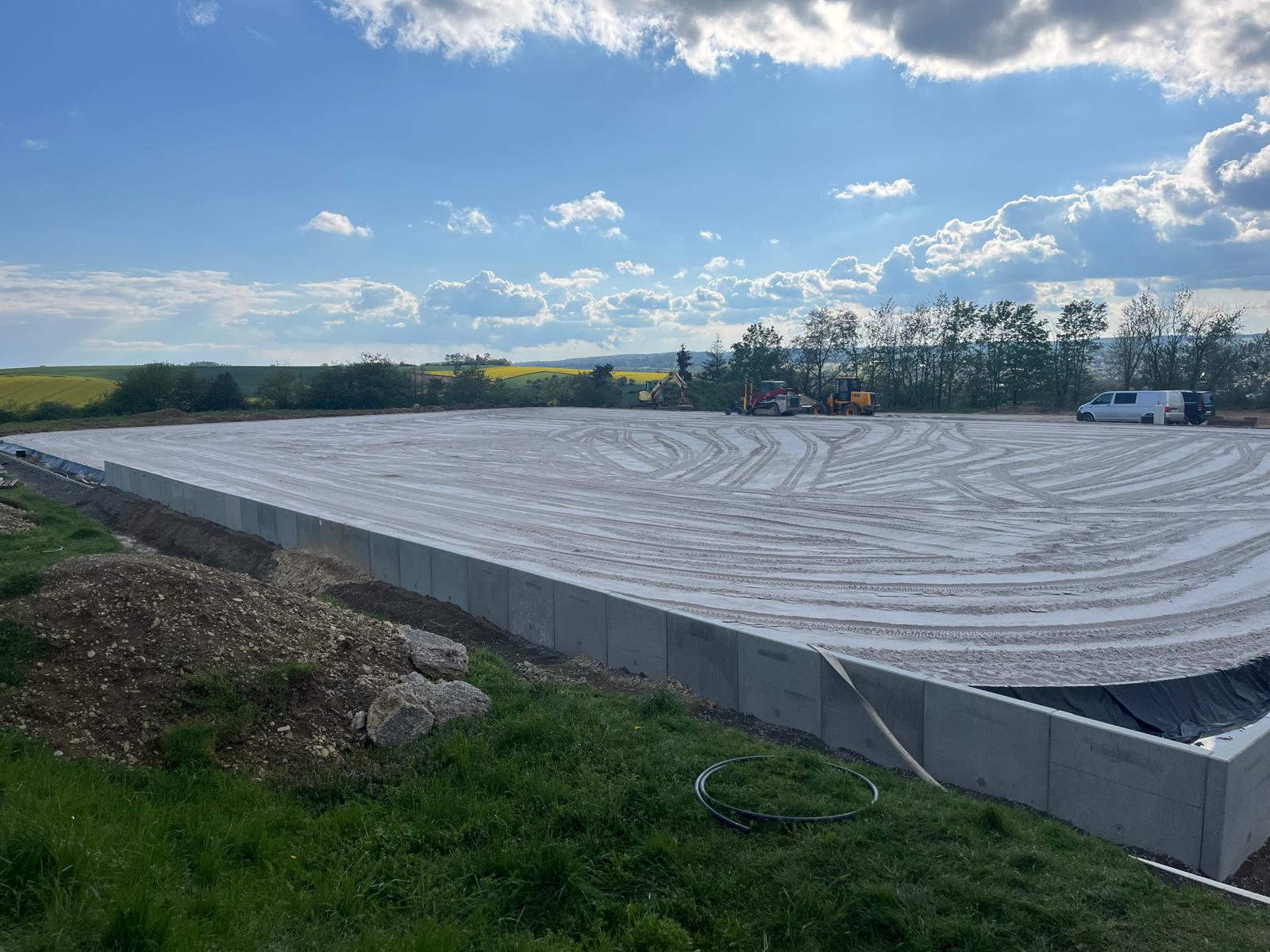 Pista del club ecuestre Reit- und Fahrverein Buchen, construida sin aditivos