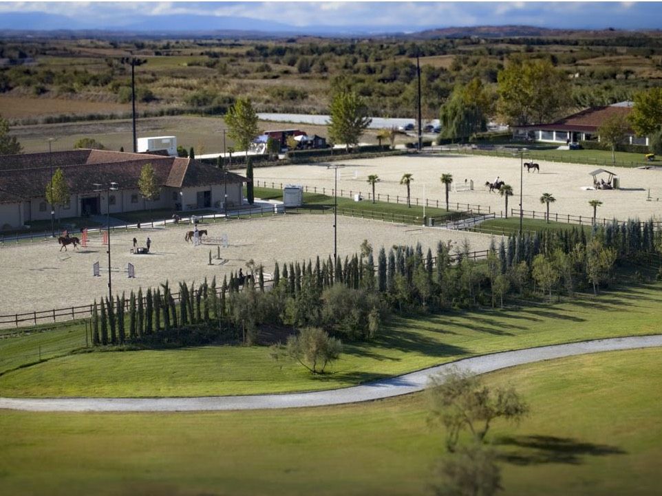 Competition on the Risohorse® footing at Ippos Club in Thessaloniki
